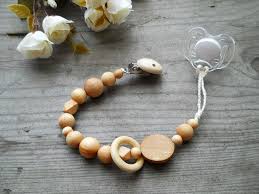 Eco Friendly Pacifier Clip Natural Wooden Beads And Wooden Teething Toy Ring Natural Handmade Pacifier Clip C Pacifier Clip Beaded Pacifier Clip Diy Baby Stuff
