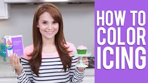 how to color icing rosanna pansino video tutorial