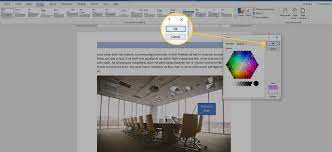 You can also change your heading colors in a similar way, by using the options to tip: Change The Display Color In Word