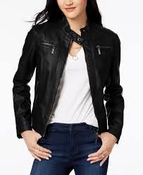 Jou Jou Juniors Faux Fur Lined Moto Jacket Reviews Coats Women Macy S In 2020 Jackets For Women Coats For Women Leather Jackets Women