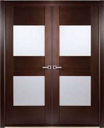 Contemporary African Wenge Interior Double Door With Frosted Glass Contemporary Interior Doors F Double Doors Interior Contemporary Interior Doors Double Doors