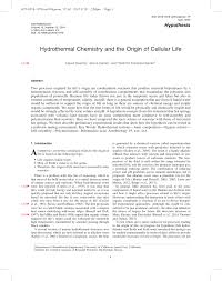 The domain lingam.com has been parked. Pdf Hydrothermal Chemistry And The Origin Of Cellular Life