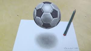 How To Draw Soccer Football Drawing 3d Floating Soccer Ball Vamos Youtube Football Drawing Drawings Ball Drawing