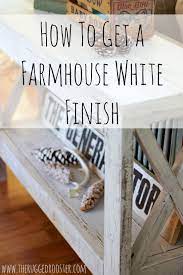 I've read so much about it and i've seen so many beautiful, distressed pieces refinished with it that i knew it would be the perfect medium for my table. How To Make A Farmhouse White Finish Super Easy Tutorial Diy To Make An Old Piece N Distressed Furniture Diy White Distressed Furniture White Washed Furniture