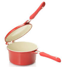 Cook S Companion Cast Aluminum Ceramic Nonstick 3 Qt Round Sauce Flip Pan On Sale At Shophq Com Ceramic Coating Ivory Interior Ceramics