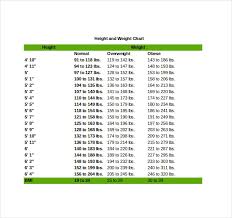 9 Word Height Weight Chart Templates Free Download Free
