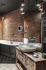 Modern industrial bathroom designs consists of elements and accessories like wooden planks used extensively with wooden flooring and glass everywhere. 43 Industrial Rustic Bathroom Ideas Sebring Design Build