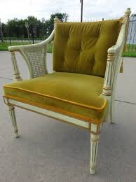 Vintage French Provincial Cane Arm Chair White Wood Frame Armchair Vintage Furniture Chair