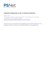 Image result for Medical Cognitive Error
