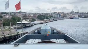 What was actually going on is the russians were doing a gunnery exercise, they had given prior notice of that, they often do in that area. Hms Defender Leaves Istanbul And Sails Through The Bosphorus Youtube