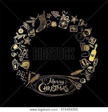 If you want a more traditional christmas wreath for your front door, you'll love our easy ways to transform a plain. Golden Christmas Vector Photo Free Trial Bigstock