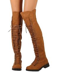 Take the fun to new heights in our demonia thigh high lace up boots. Thigh High Military Boots Online