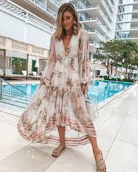 Long Flowy Summer Dress Perfect For Beach Vacation Or Summer Night Event Flowy Summer Dresses Cozy Fall Outfits Dresses