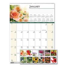 Download 2021 and 2022 pdf calendars of all sorts. House Of Doolittle Recycled Floral Monthly Wall Calendar 12 X 16 5 2021