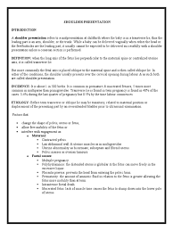 Image result for Shoulder Presentation