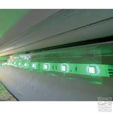 Camper Awning Led Strip Light Holder Slides Into Awning Track Along With Awning Easy Diy Led Strip Lighting Camper Awnings Strip Lighting