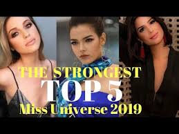 Img universe, llc the miss universe. Miss Universe 2019 Top 5 Strongest Candidates Of November Take A Look Who Are They Famoustvcelebrities Com