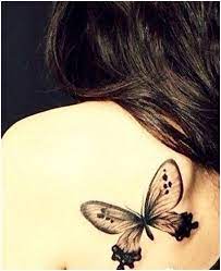 Black Butterfly Tattoos On Upper Back For Girls Butterfly Tattoo Black Butterfly Tattoo Butterfly Tattoo Designs