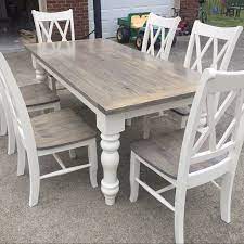 John Rachford Added A Photo Of Their Purchase Kitchentable Farmhouse Dining Room Table Farmhouse Dining Farmhouse Kitchen Tables