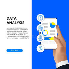 Mobile App Data Analysis From Chart Graph Statistic For
