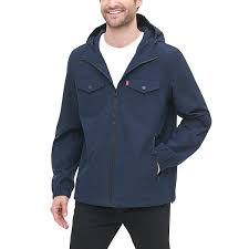 Men S Levi S Lightweight Arctic Cloth Hooded Rain Jacket