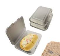 30oz Biodegradable Pulp Sugarcane Takeaway Disposable Food Container  Compostable Rectangle Natural to Go Food Packaging Box