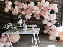 Black And White Balloons Design Pink White And Black Balloons 18th Birthday Party Party Balloons Party Decorations