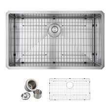 single bowl kitchen sink in satin