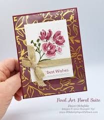 When you design your greeting cards, you have control over the who says you can't use unconventional paper sources for cardmaking? Gorgeous Golden Garden Acetate Card Dostamping With Dawn Stampin Up Demonstrator