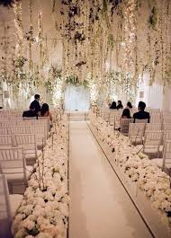 Wedding Flowers Wedding Decorations Flower Arrangements Flower Chandelier Colin Cowie Weddings With Images Wedding Aisle Decorations