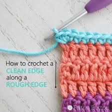 Picking up stitches is used for many reasons in knitting, from embellishments to making the process of picking up stitches is quite simple: How To Crochet A Clean Edge Along A Rough Edge Felted Button