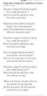 The Skye Boat Song Is A Scottish Folk Song Which Can Be Played As A Waltz Recalling The Escape Of Prince Charles Outlander Quotes Outlander Outlander Book