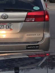 Best Bumper Sticker For A Mini Van Meme Guy