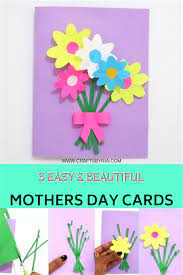 She'll love the tiny details and the sweet sentiment of your message to her. 3 Easy And Beautiful Mothers Day Cards For Kids Mothers Day Cards Craft Mothers Day Cards Mother S Day Diy