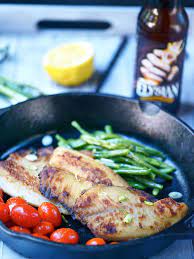 Honey Soy And Garlic Tilapia Showmetheyummy Com Garlic Fish Recipe Cooking Seafood Seafood Entrees