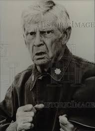 1988 Press Photo Arthur Peterson Robert Frost Fire Ice