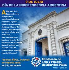 9 de julio, 9 de julio, buenos aires, argentina. 9 De Julio Dia De La Independencia Argentina Luz Y Fuerza Mar Del Plata