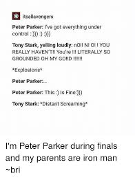 33 Hilariously Savage Tony Stark And Peter Parker Memes That Will Make You Laugh Hard Peterparker 33 Hilariously Savage Tony Stark Dad Peter Parker Tony Stark