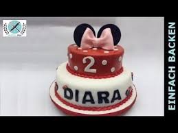 Es gibt probleme mit deinem abo? 2 Stockige Minnie Mouse Motivtorte Einfach Backen Marcel Paa