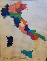 Fogli a quadretti e non solo. Italia Politica In Pixel Art La Maestra Gigia