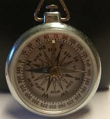 Vintage Taylor U S A Gydawl Metal Pocket Compass With Box Pocket Compass Compass Metal