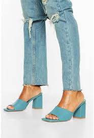 Bottega veneta leather pointed toe mules in white $760. Extreme Square Toe Block Heel Mules Boohoo