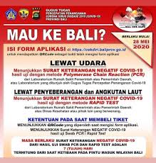 Mau Wisata Ke Bali Pasca Corona Ini Aturan Wajibnya