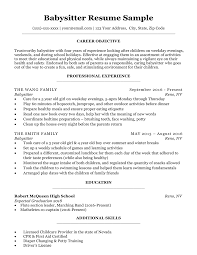 Write a resume objective that provides your experience, skills, and intent. Babysitter Resume Sample Writing Tips Resume Companion