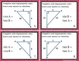 Right Triangles Sin Cos Tan Introduction To Trig Notes Practice Riddle Bundle