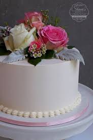 Modern Buttercream Fresh Flowers Wedding Cake Tutorial Shani S Sweet Art