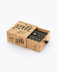 The free psd mockup file consists of smart objects. Opened Wooden Gift Box Mockup Half Side View Box Mockups Free Psd Mockup Templates Original