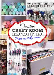 For instance, this room by ursula carmona of home made by carmona uses basic wooden dowels to organize supplies such as string, twine, and ribbon. The Most Creative Craft Room Organization Ideas