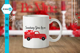 Download Sending You Love Valentine S Truck Graphic By All About Svg Creative Fabrica PSD Mockup Templates