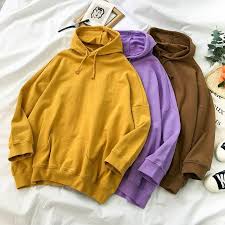 Itgirl Shop Bright Collors Long Sleeve Oversize Cotton Hoodie Aesthetic Apparel Tumblr Clothes Soft Grunge Past Hoody Outfits Stylish Hoodies Hoodie Fashion